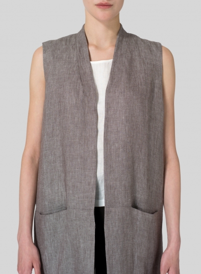 long vest with sleeves