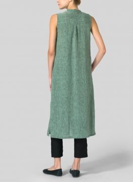 vest linen dress