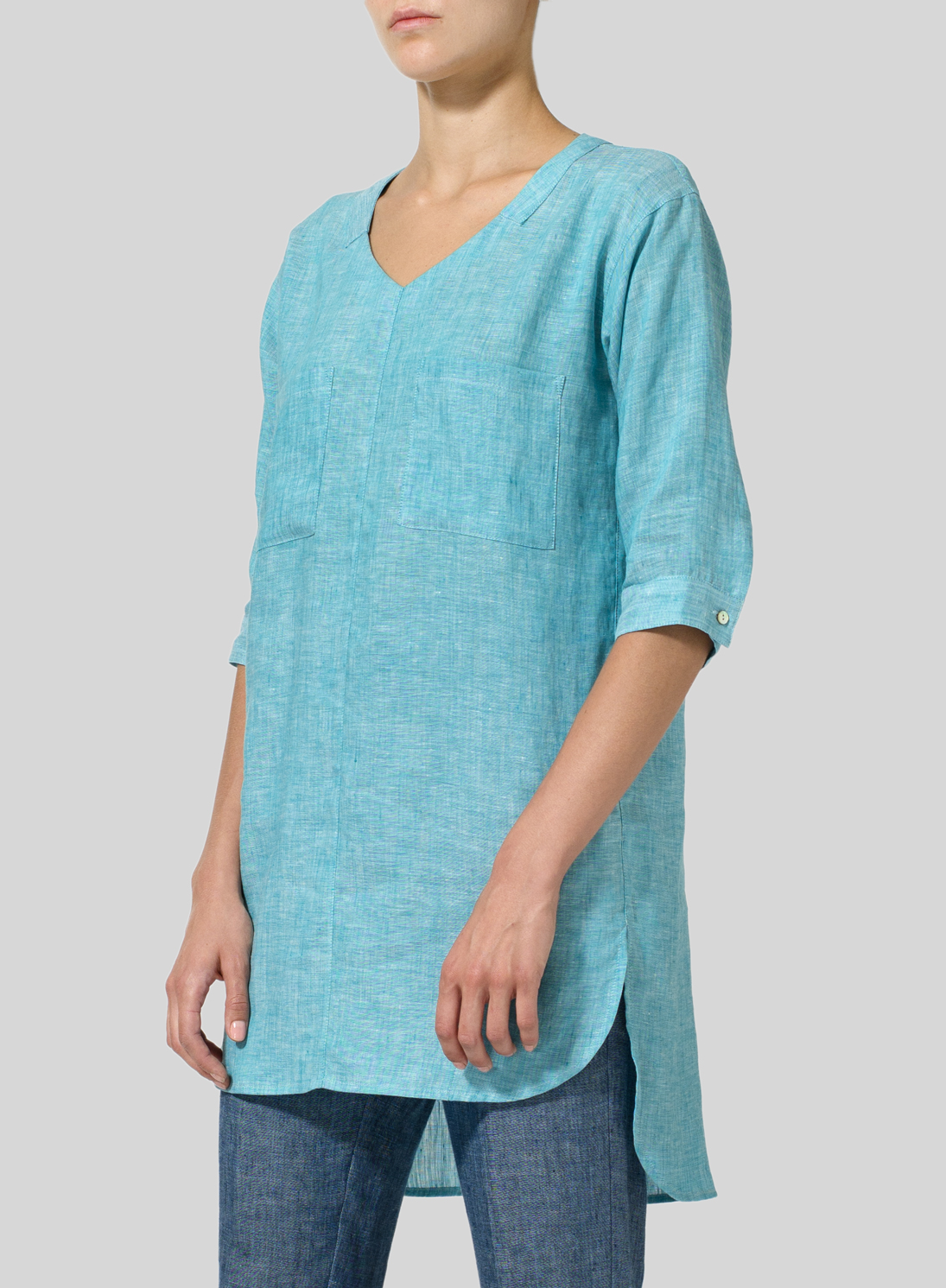 womens linen tunics uk