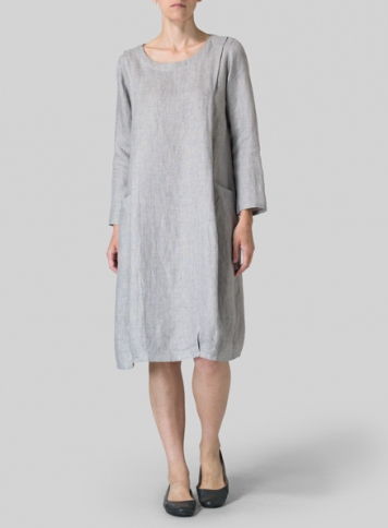 Linen Luxe Pocketed Dress