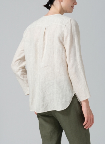 Oat Linen L/S Relaxed Fit Blouse