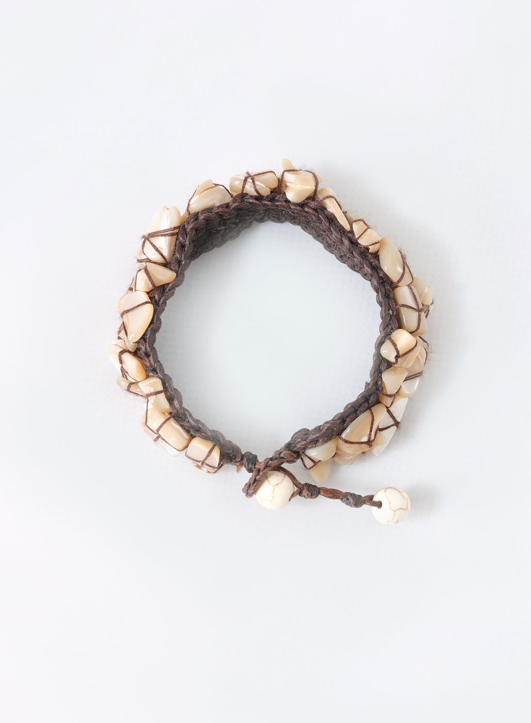 Braided Rope Shell Bracelet