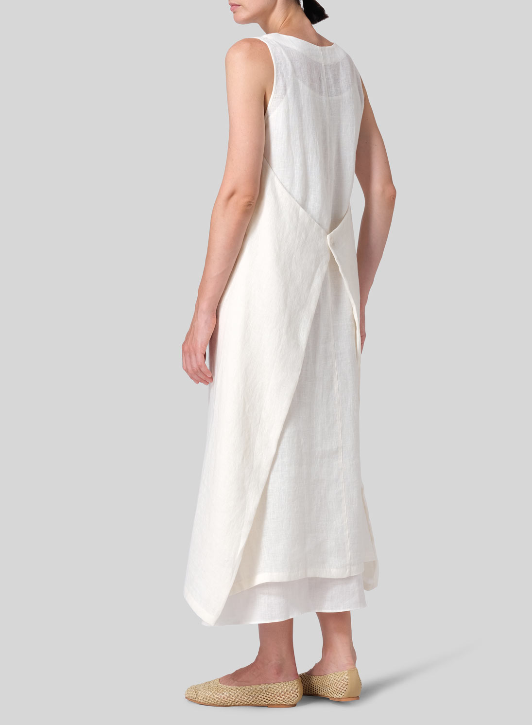 Lightweight Linen Sleeveless Long Dress