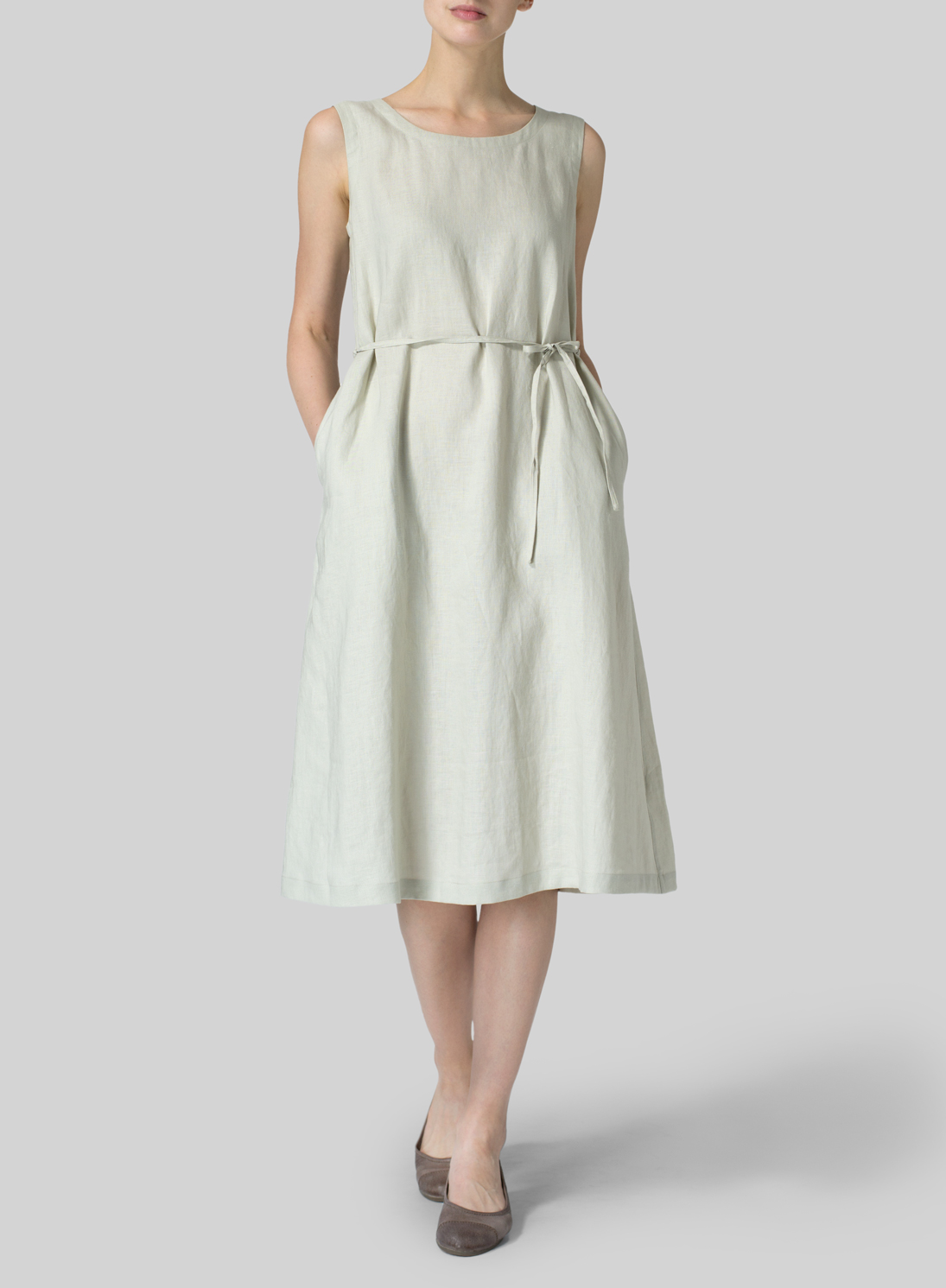 linen a line dress