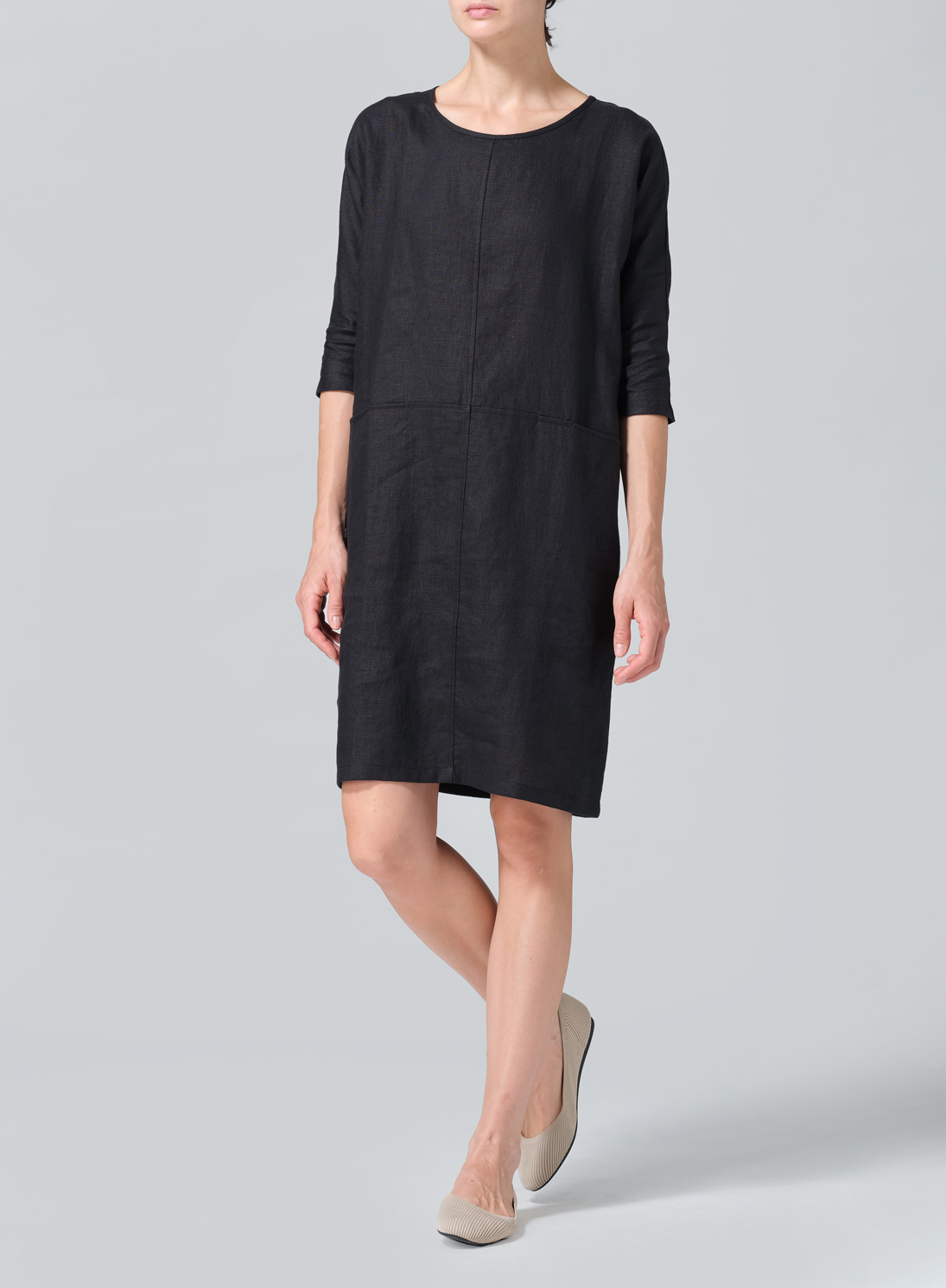 Linen Straight Cut Dress