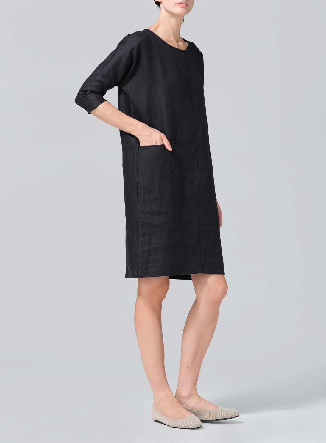 Linen Straight Cut Dress