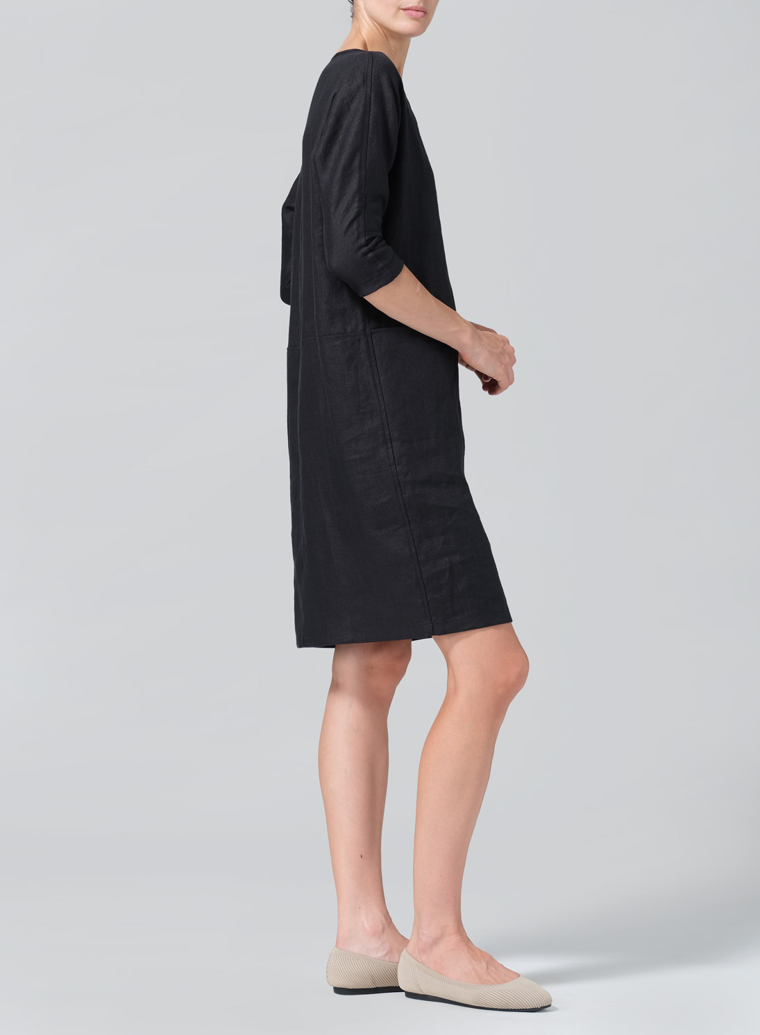 Linen Straight Cut Dress