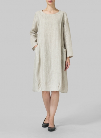 Linen Luxe Pocketed Dress - Plus Size