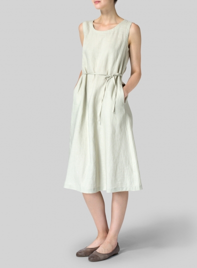 Linen A-Line Dress