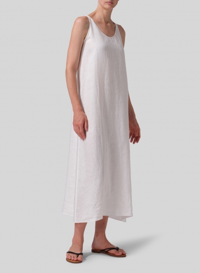 Linen A-line Long Dress