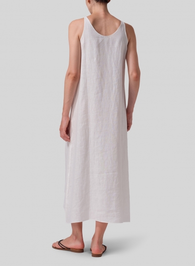 Linen A-line Long Dress