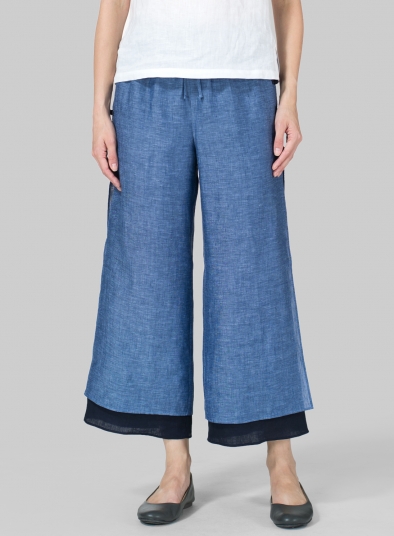 Linen Double-Layer Pants