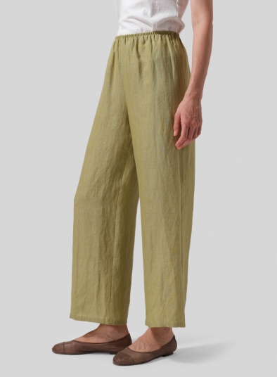 Linen Straight Long Pants