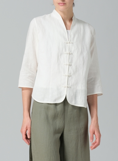 Linen Classic Chinese Button Jacket