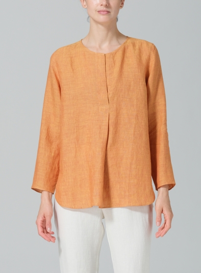 Linen L/S Relaxed Fit Blouse