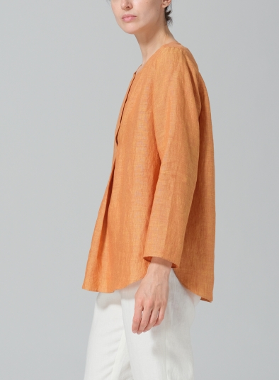 Linen L/S Relaxed Fit Blouse