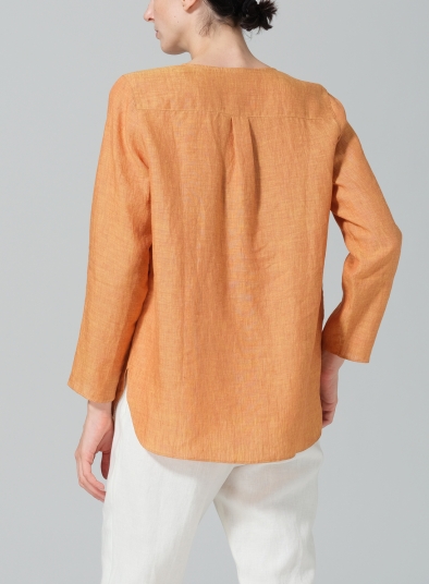 Linen L/S Relaxed Fit Blouse