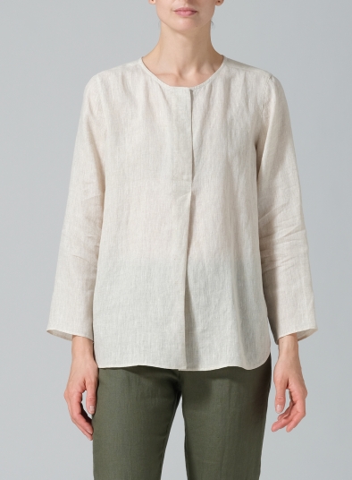 Linen L/S Relaxed Fit Blouse