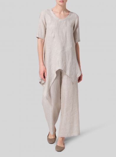 SOLSTICE LINEN TUNIC DRESS - The Fort