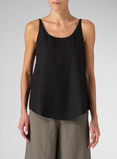 Linen Thin Strap Cami - Plus Size