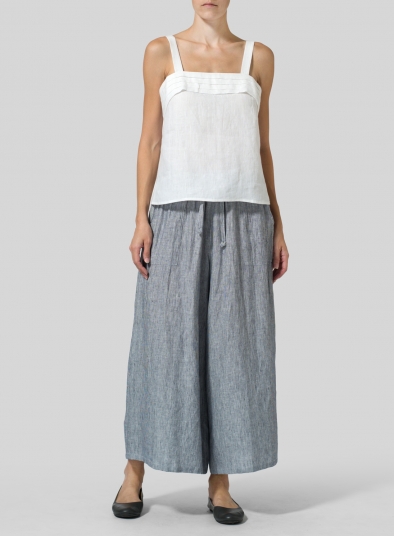 Linen Tiered Strap Vest