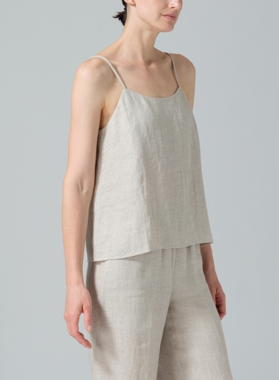 Linen Spaghetti Strap Cami Top