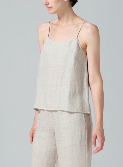 Linen Spaghetti Strap Cami Top