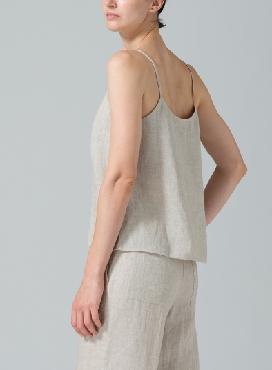 Linen Spaghetti Strap Cami Top