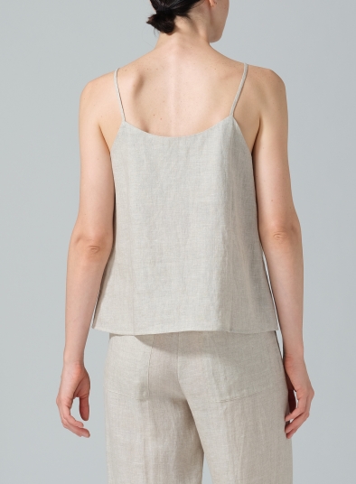 Linen Spaghetti Strap Cami Top