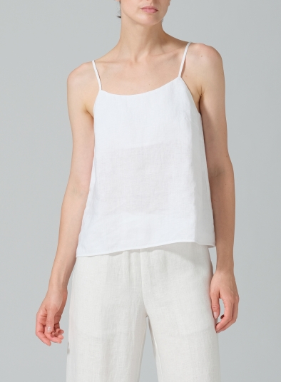 Linen Spaghetti Strap Cami Top