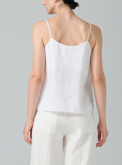 Linen Spaghetti Strap Cami Top