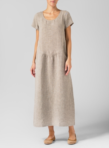 MISSY Clothing - Linen Short Sleeve Dress