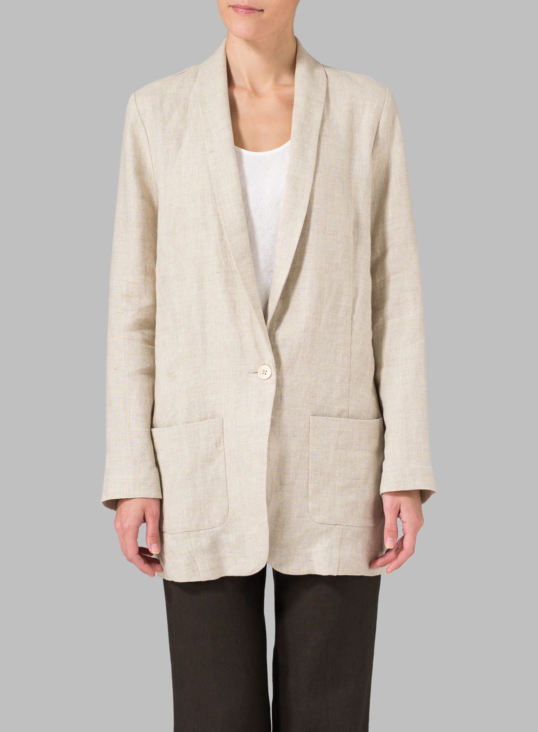 Linen Long Sleeve Jacket