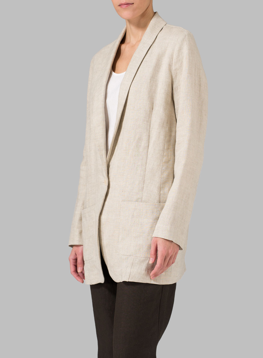 Linen Long Sleeve Jacket