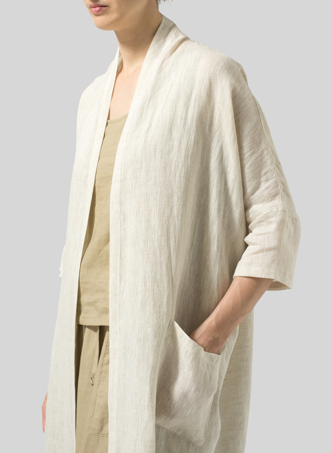 Linen Cardigan DEVONNE, Long Linen Cardigan, Linen Cardigan for Women, Kimono  Cardigan, Oversized Linen Jacket, Linen Kimono Jacket 