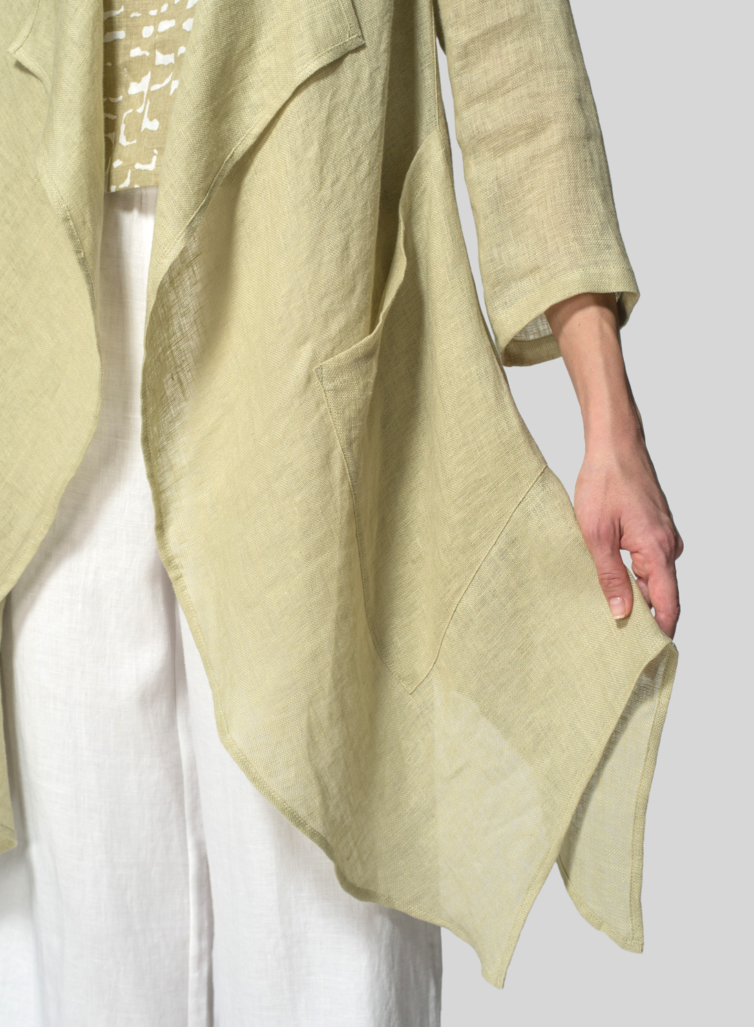 Waterfall on sale linen jacket