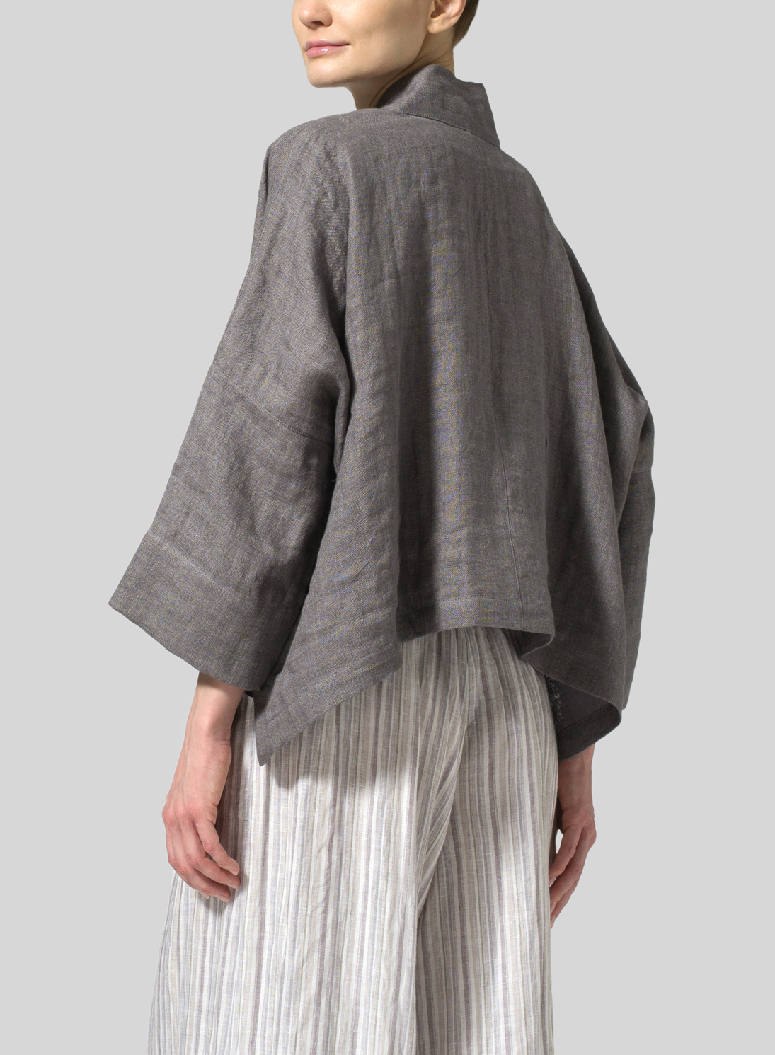 Double Layer Linen Kimono Jacket