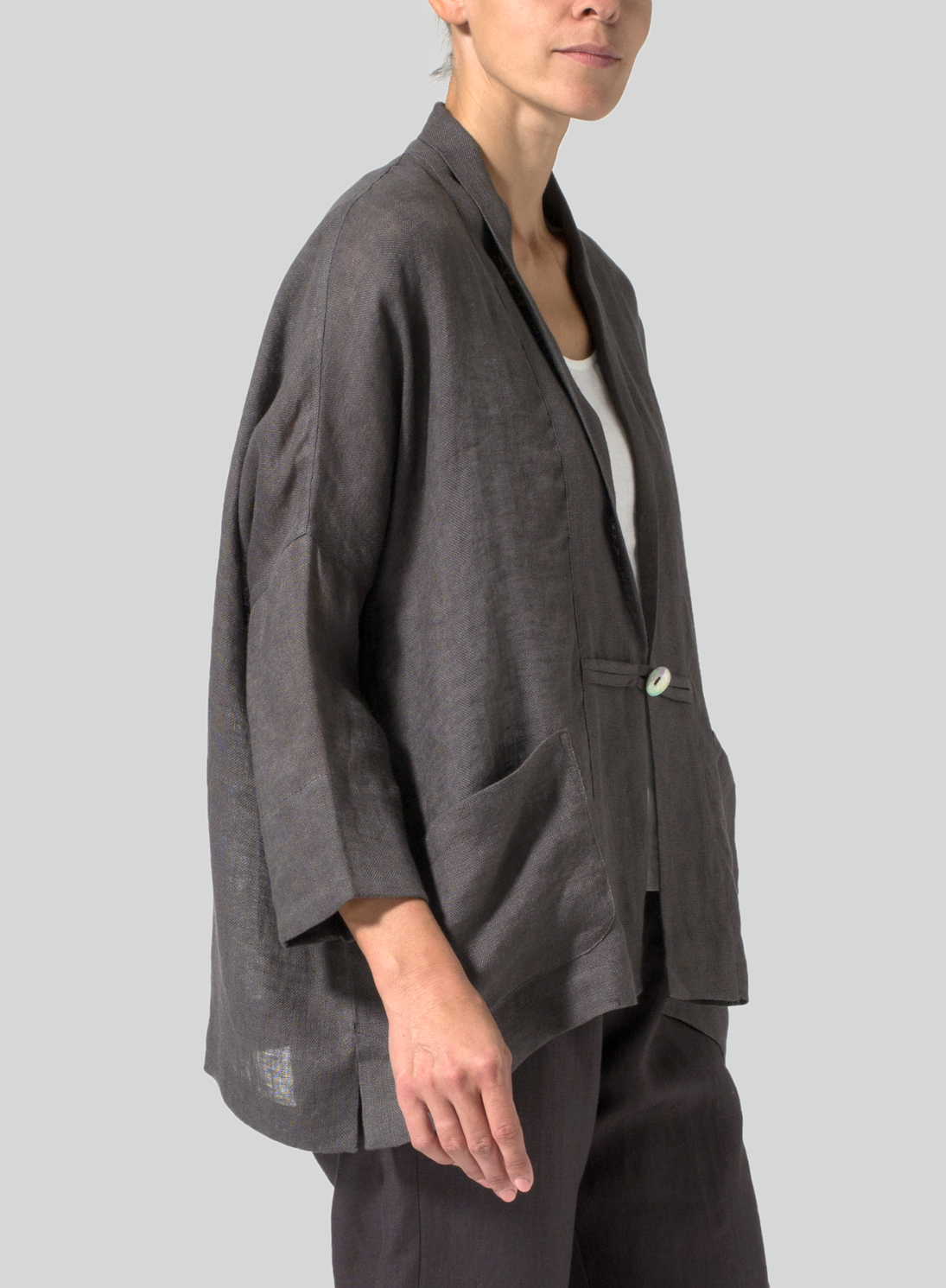Lightweight Linen Kimono Jacket