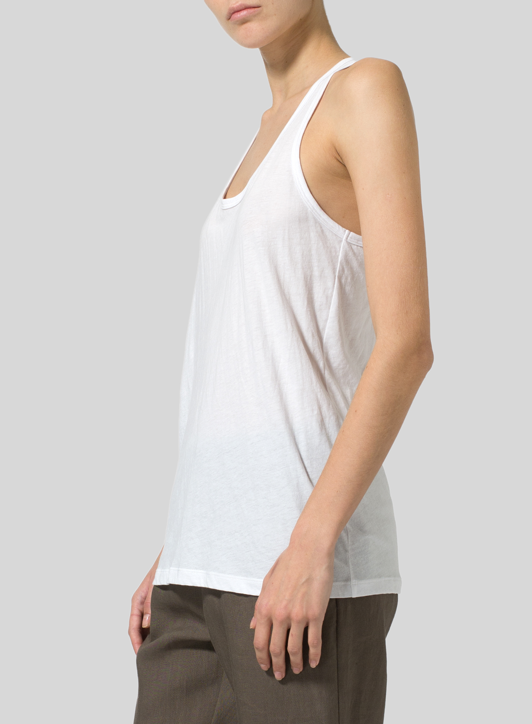 Lightweight-Cotton Racerback Camisole - Plus Size