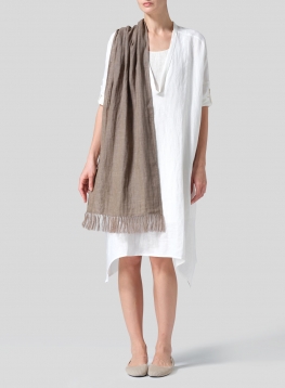 Linen Soil Short Scarf