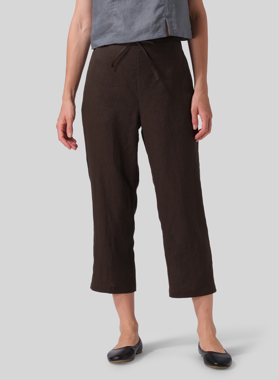 Linen Cropped Pants