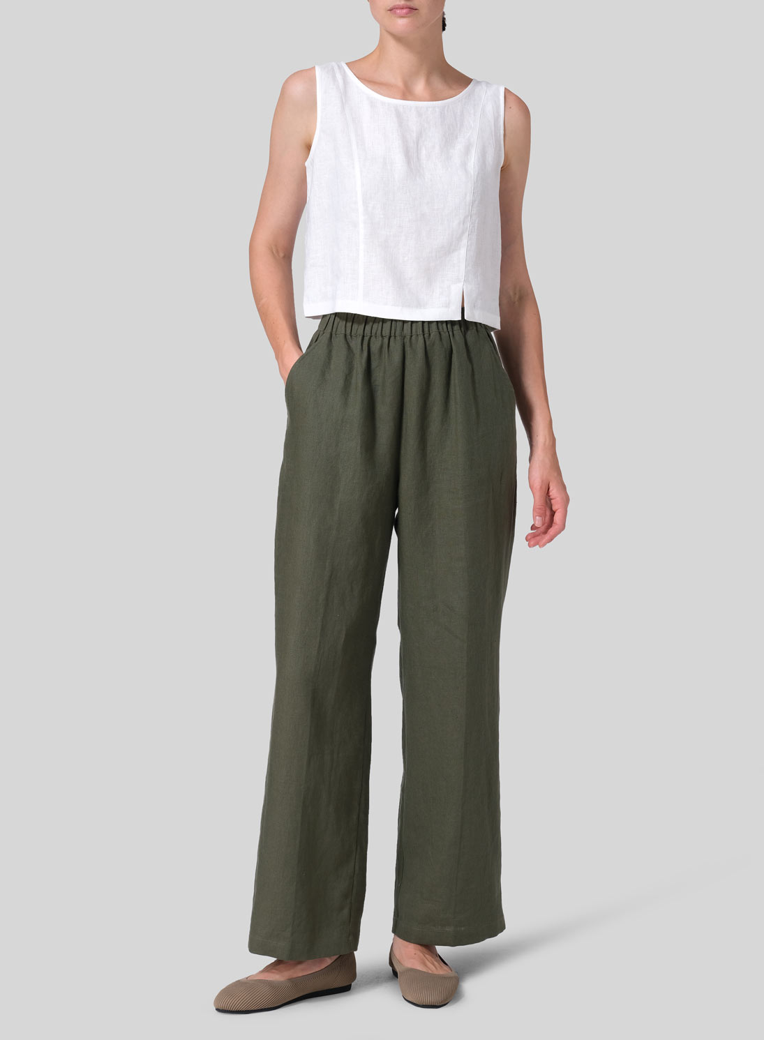 Linen Regular Long Pants