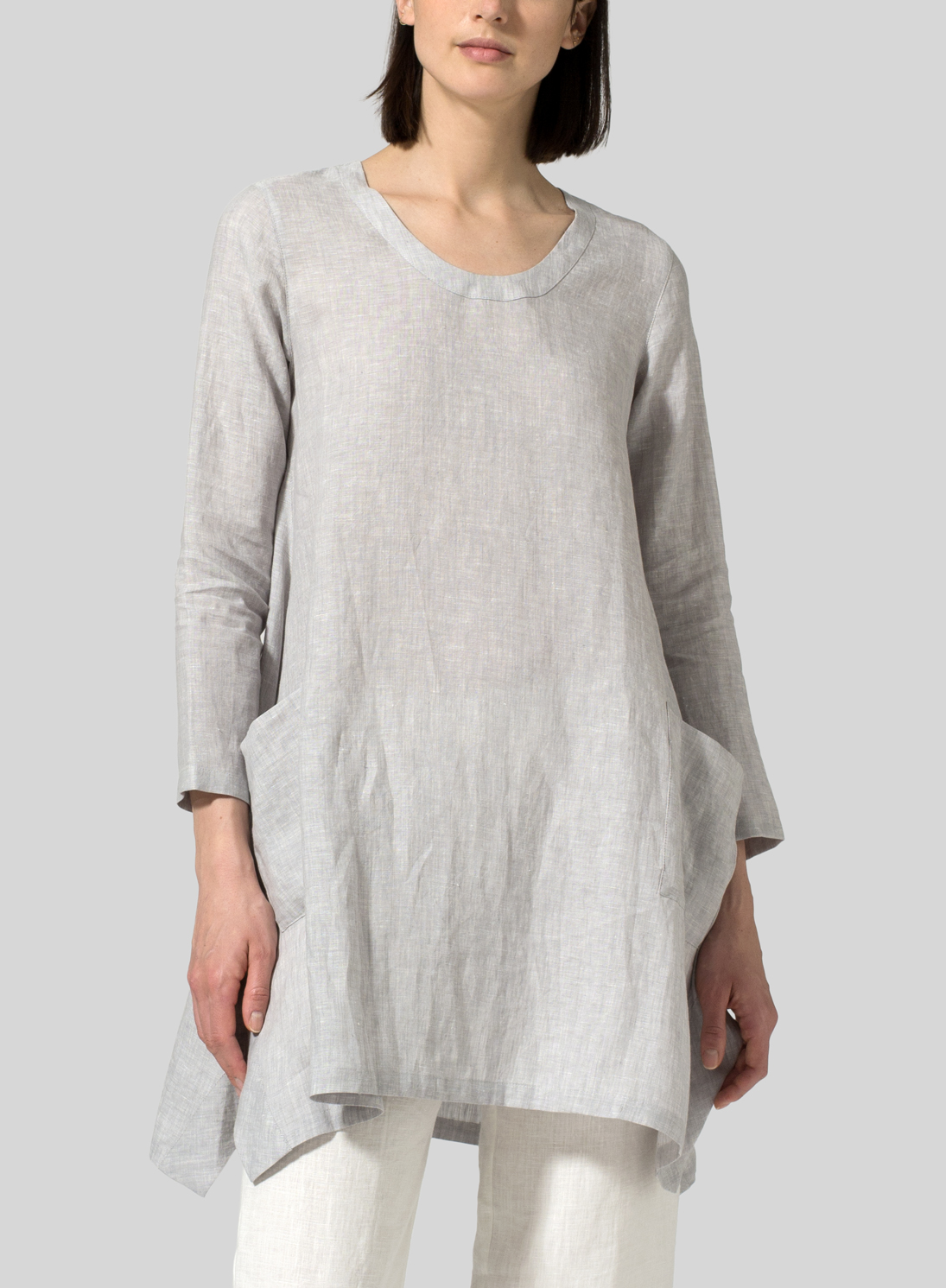 Linen Long Sleeve Top