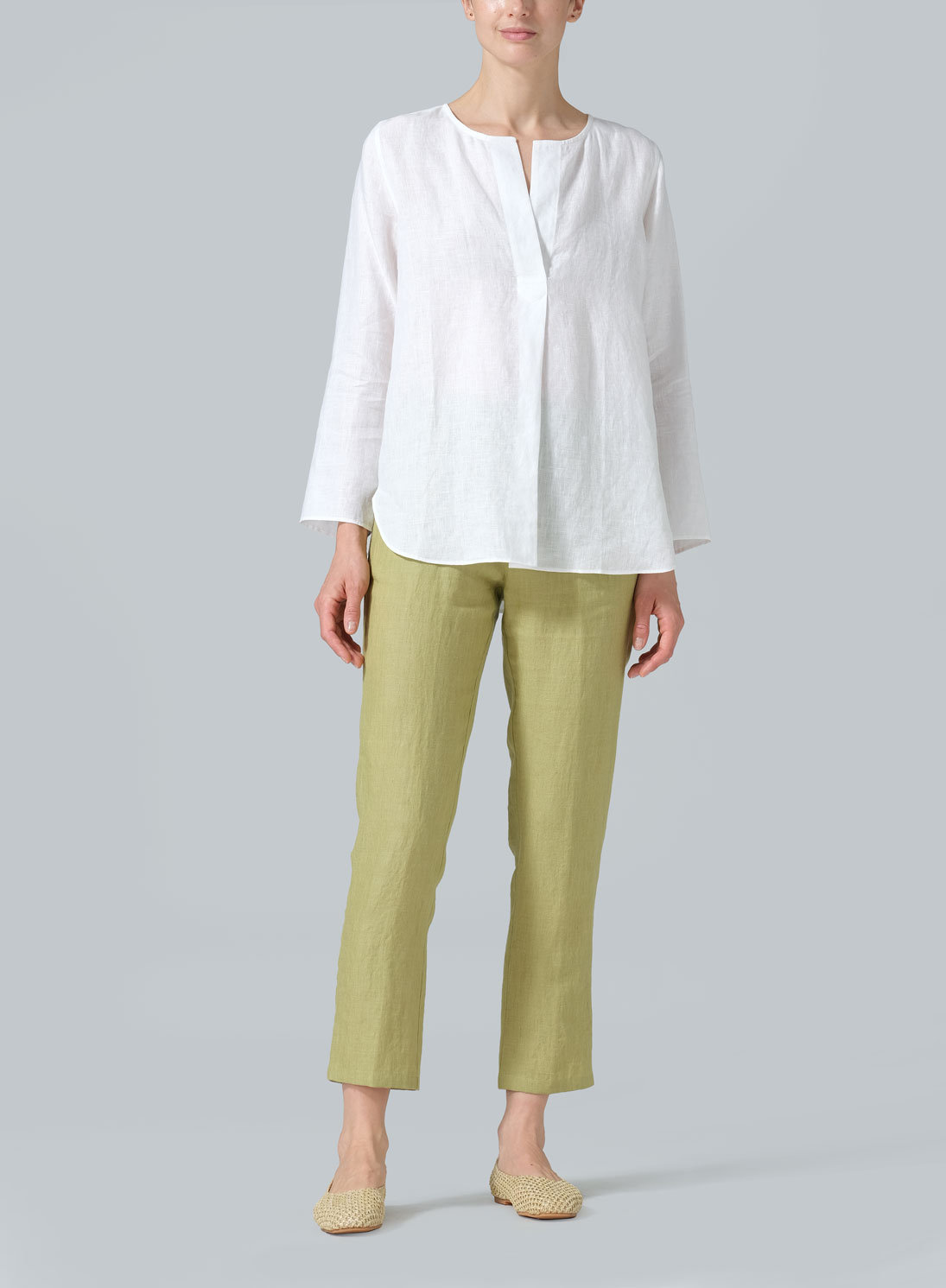 Linen L/S Relaxed Fit Blouse