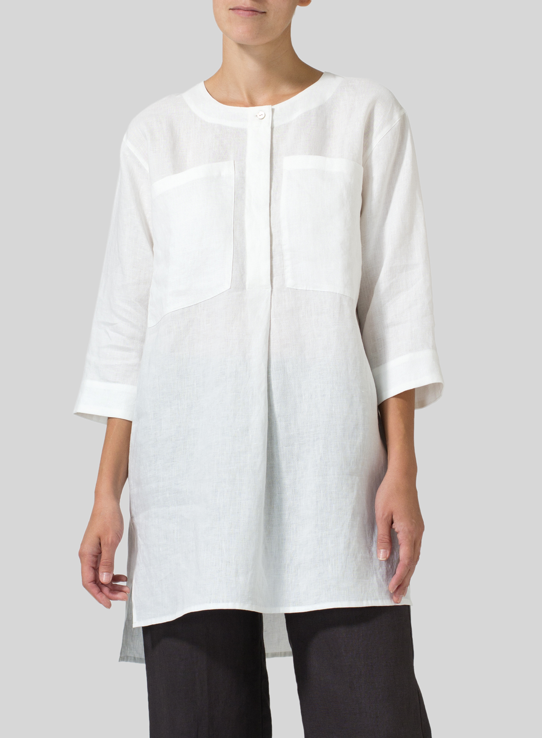 Linen Chest Pocket Tunic