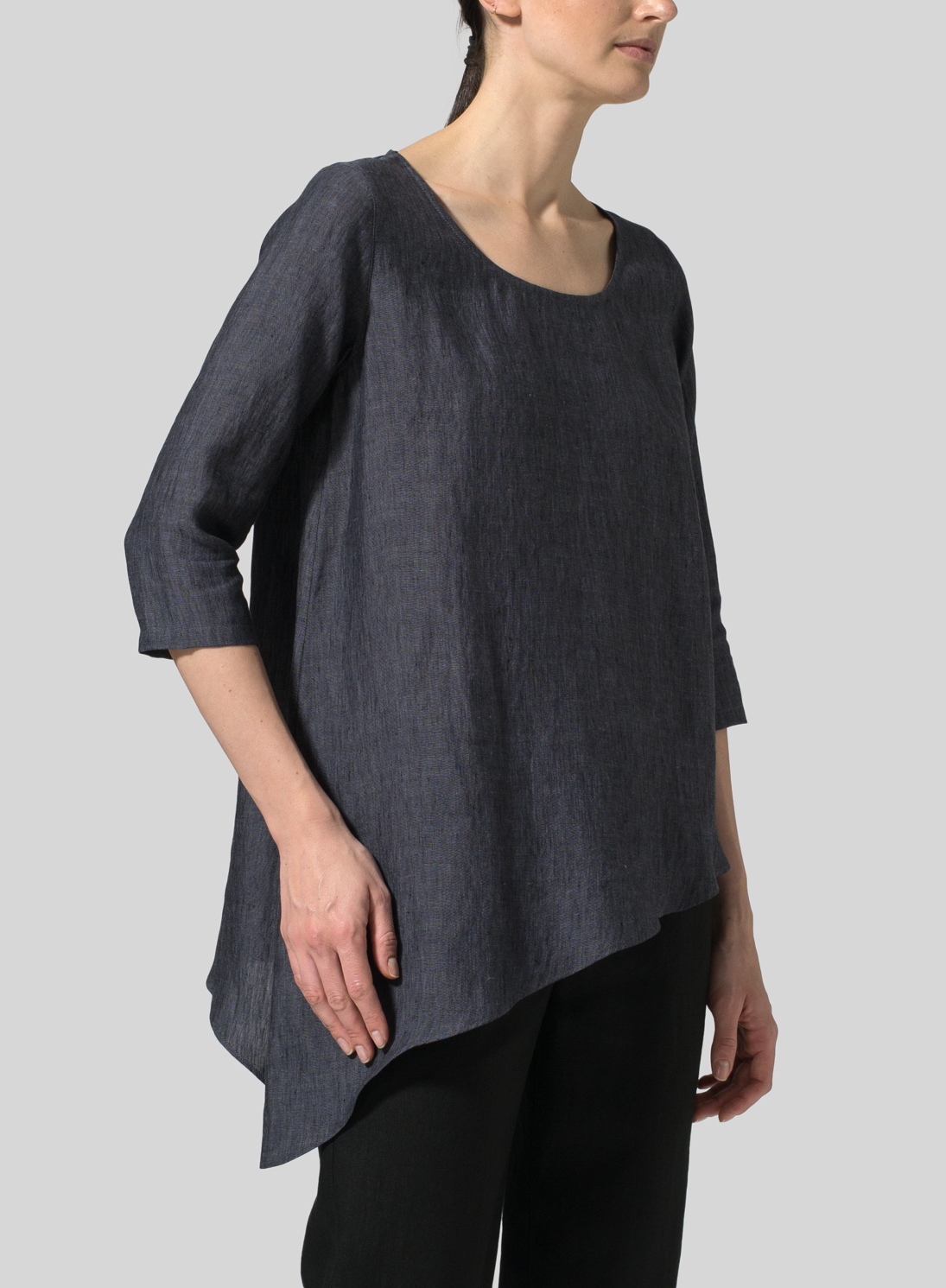 Linen Diagonal Top