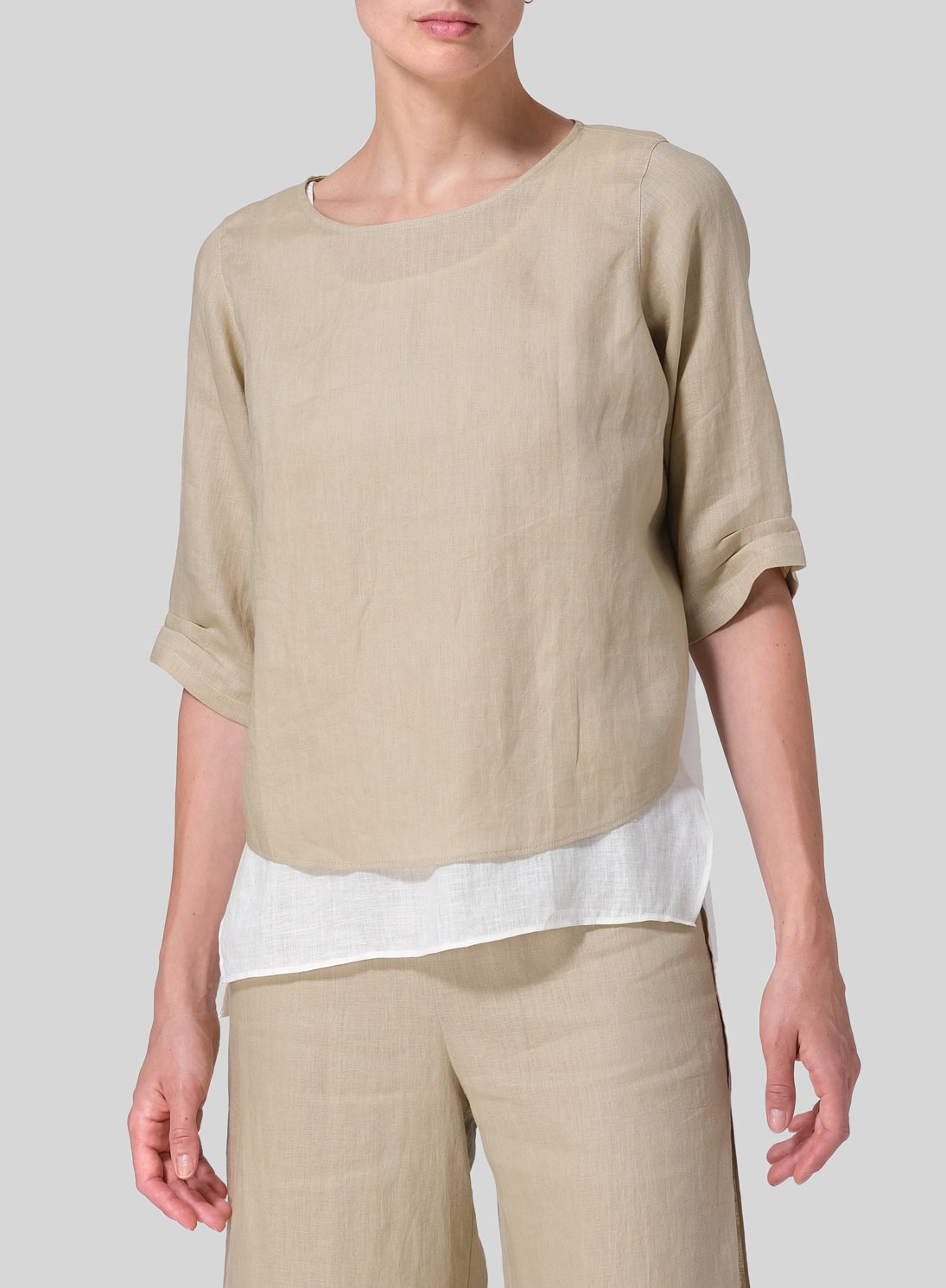 Linen Layered Top Set