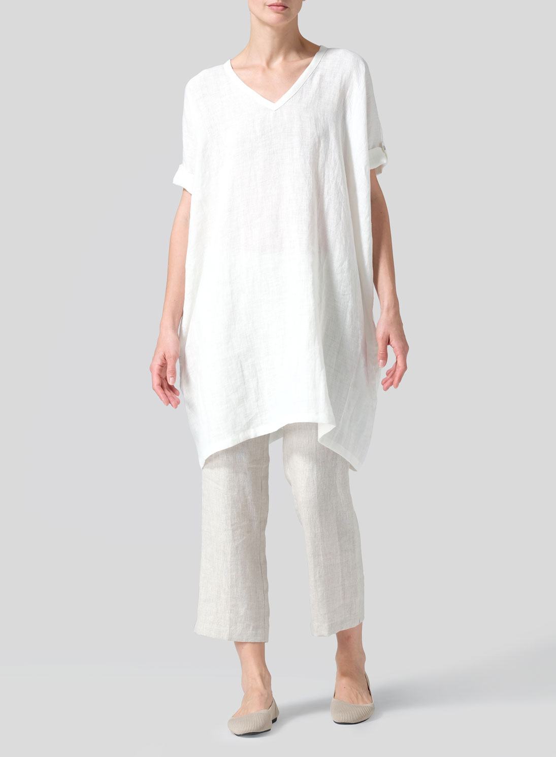 Linen Wide A-line Tunic