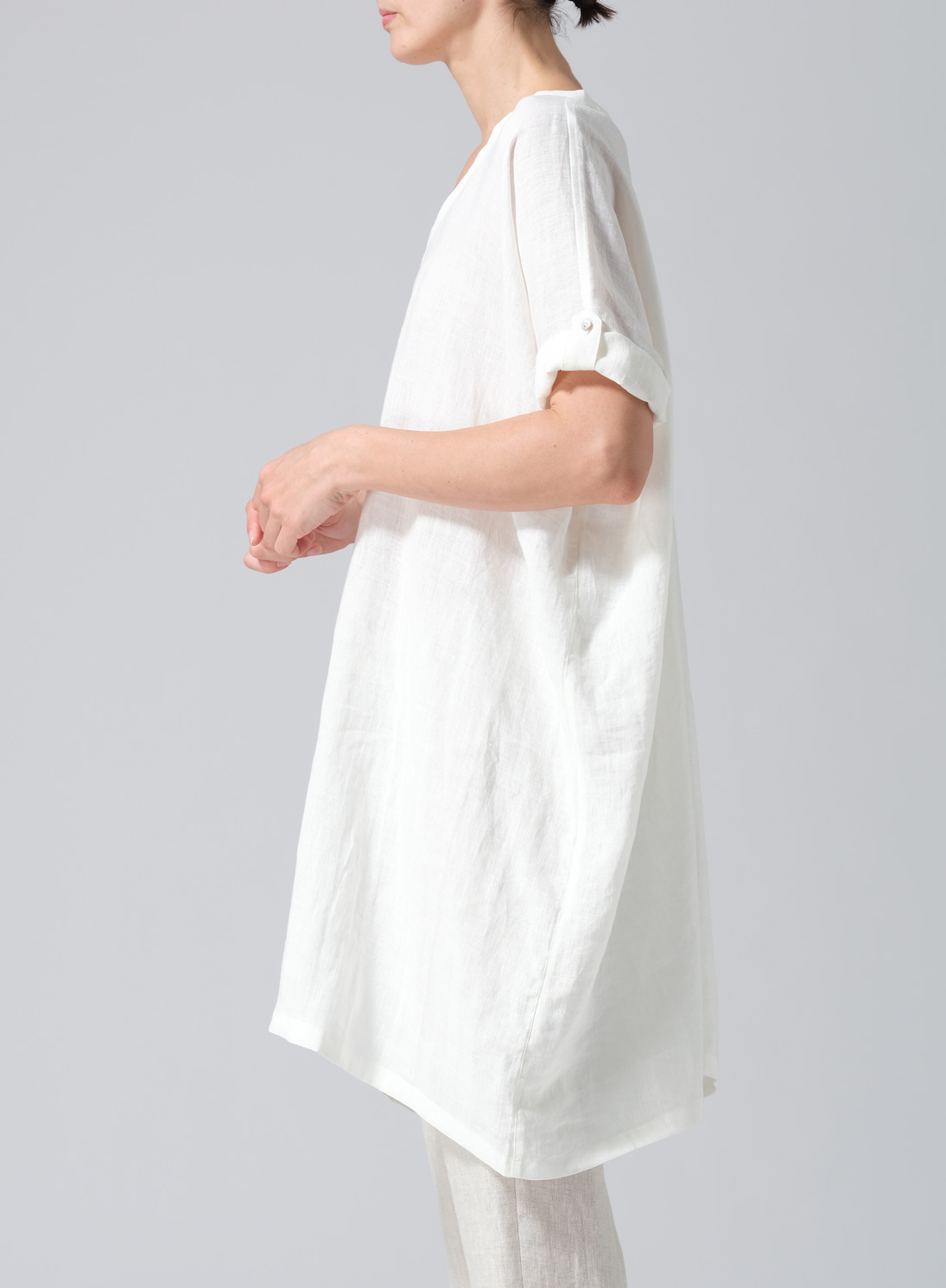 Linen Wide A-line Tunic