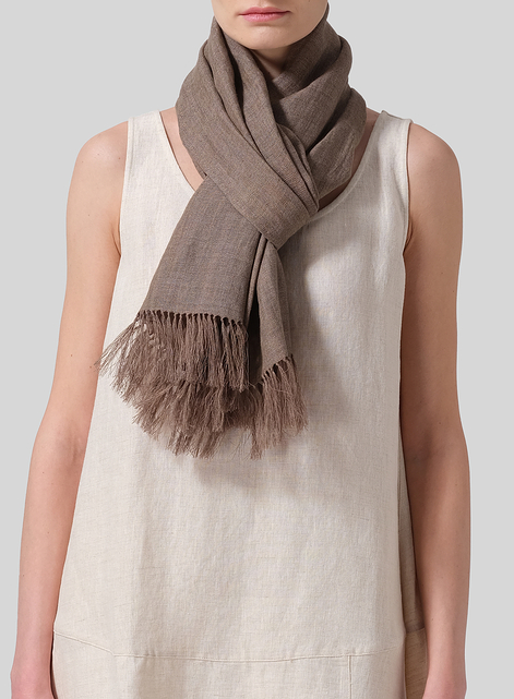 Linen Soil Short Scarf